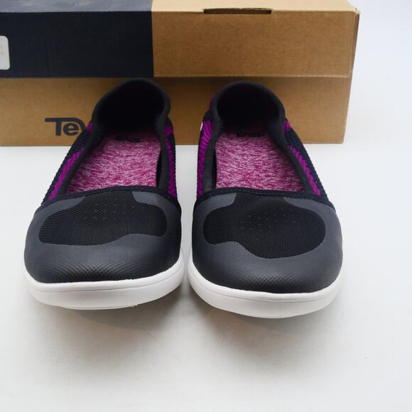 NEW Teva Women's 8 Hydro-Life Ballet Flats Slip on Shoes Black Purple - Picture 8 of 10